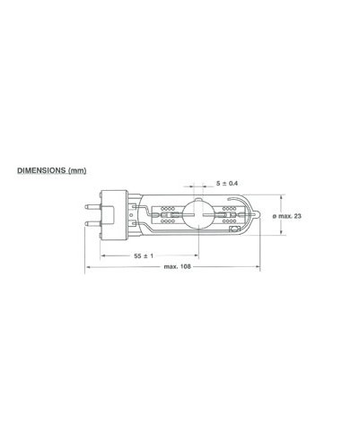 LAMPE À DÉCHARGE SYLVANIA 250 W / 95V, MSD,...