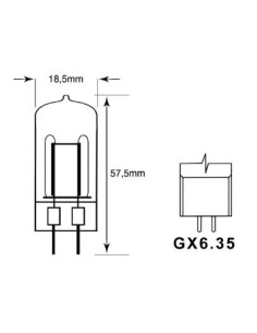 JDC 300W / 230V, GX6.35 2