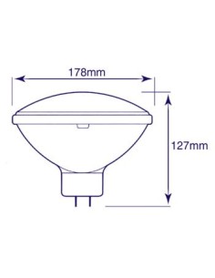 PAR56  THUNGSRAM 300 W 240 V GX16D 2