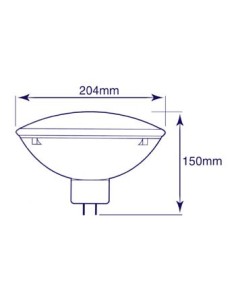 GENERAL ELECTRIC HALOGENLAMPE 500W / 240V, PAR64, GX16D,... 2