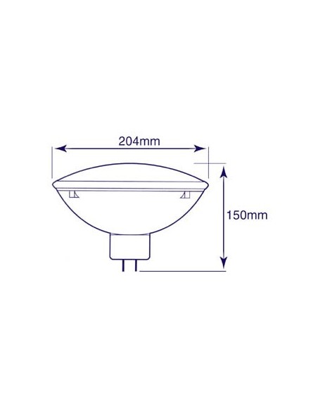 AMPOULE HALOGÈNE GENERAL ELECTRIC 500W / 240V, PAR64, GX16D, NSP, 3200K, 300h