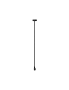DESIGN PENDANT LAMPHOLDER WITH FABRIC CORD - BLACK 2