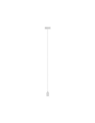 DESIGN LAMPHOUDER MET TEXTIELKABEL - WIT