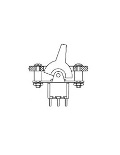 VERTICAL PCB PADDLE SWITCH SPDT ON-(ON) 2