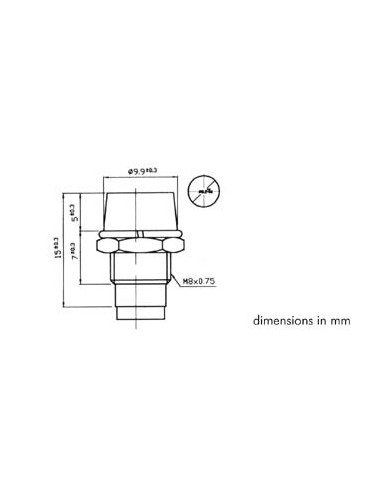 HOUDER VOOR LED SIGNAALLAMP Ø5mm