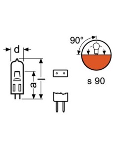 HALOGEENLAMP OSRAM 50 W / 12 V, G6.35 2