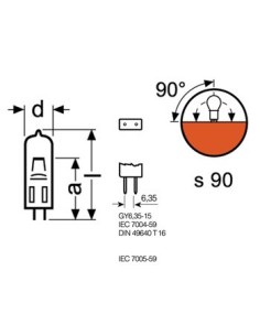 HALOGEENLAMP OSRAM 100 W / 12 V, GY6.35 2