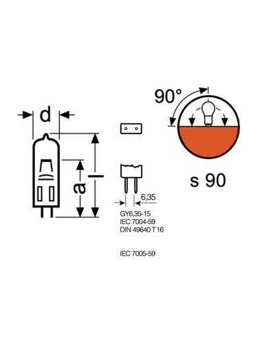 HALOGEENLAMP OSRAM 100 W / 12 V, GY6.35