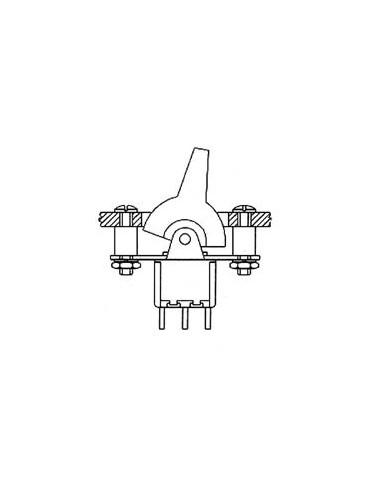 KIPPHEBELSCHALTER - PCB - VERTIKAL - DPDT EIN-EIN
