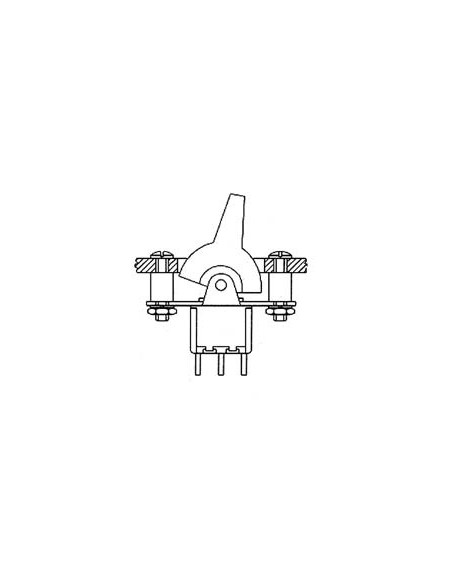 KIPPHEBELSCHALTER - PCB - VERTIKAL - DPDT EIN-EIN
