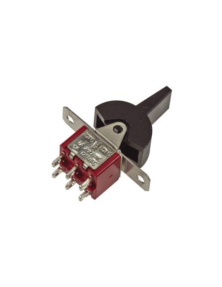 KIPPHEBELSCHALTER - PCB - VERTIKAL - DPDT (EIN)-AUS-(EIN)