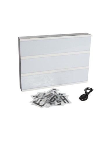 BOÎTE LUMINEUSE - 30 x 22 x 4.3 cm - CÂBLE USB