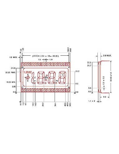 3 1/2-STELLIGES LC-DISPLAY