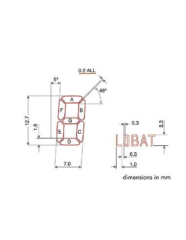 3 1/2-STELLIGES LC-DISPLAY