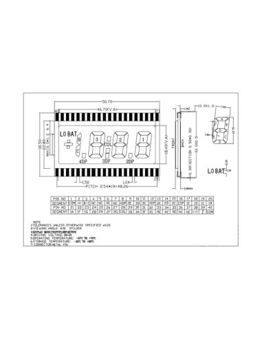 3 1/2-STELLIGES LC-DISPLAY