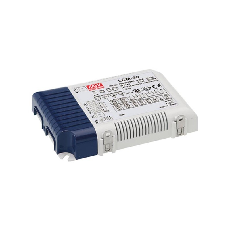 DIMMABLE LED POWER SUPPLY - CONSTANT CURRENT - 60 W - SELECTABLE OUTPUT CURRENT WITH PFC