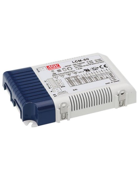 DIMMABLE LED POWER SUPPLY - CONSTANT CURRENT - 60 W - SELECTABLE OUTPUT CURRENT WITH PFC