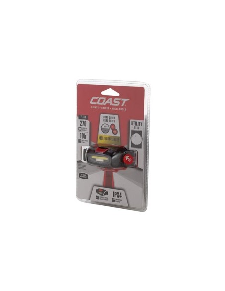COAST - FL13R - STIRNLAMPE - AKKUBETRIEBEN - ROT-/WEIßLICHT - 270 LUMEN