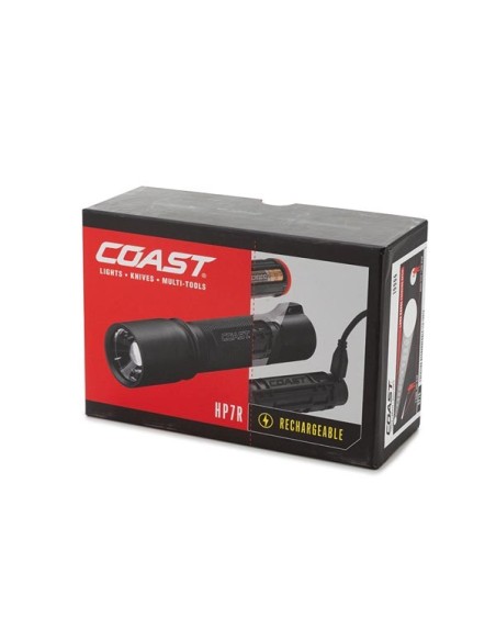 COAST - HP7R - LAMPE TORCHE RECHARGEABLE - INTENSITÉ RÉGLABLE - 300 LUMEN