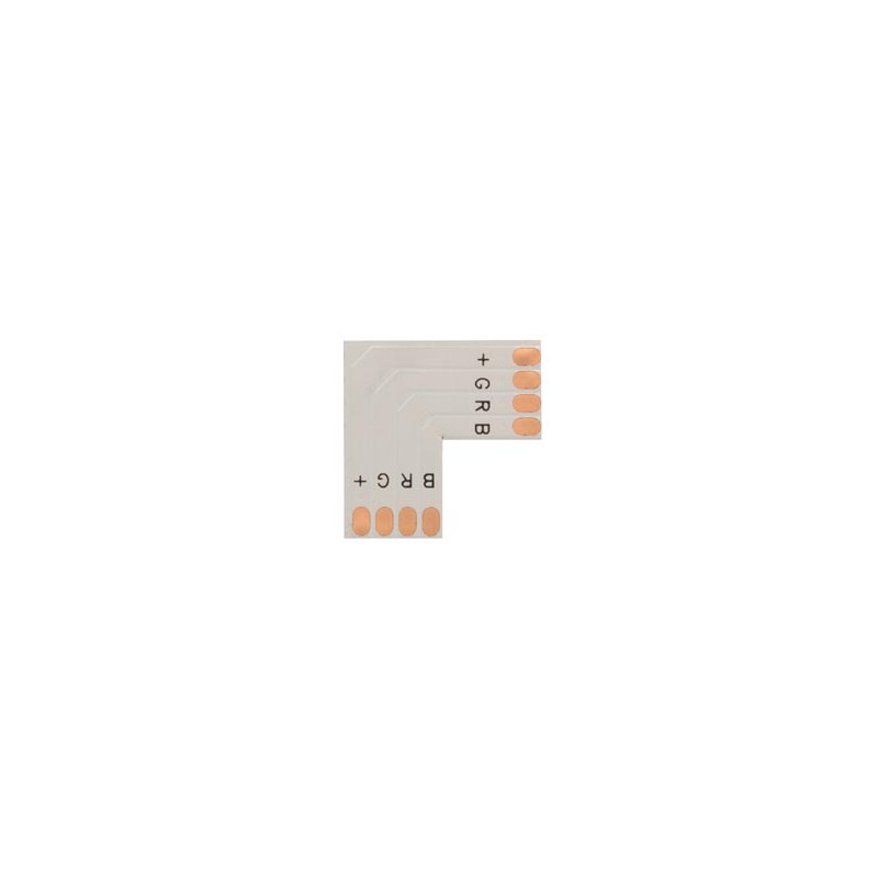 CONNECTEUR PCB FLEXIBLE - FORME L - 10 mm - COULEUR RGB