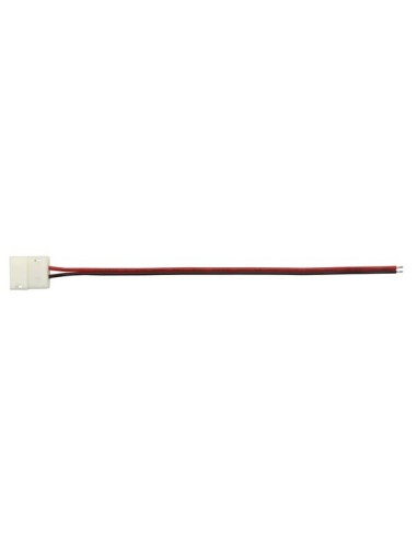 CABLE CON 1 CONECTOR PUSH PARA TIRAS LED FLEXIBLES - 1 COLOR - 8 mm