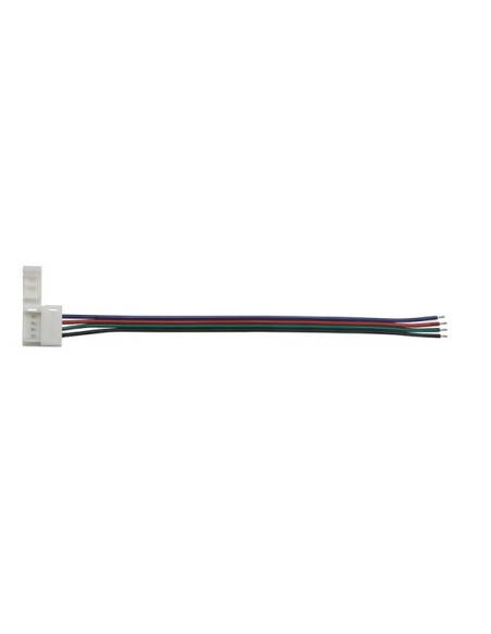 CABLE WITH 1 PUSH CONNECTOR FOR FLEXIBLE LED STRIP - 10 mm RGB COLOUR