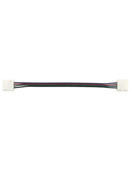KABEL MET PUSH CONNECTOREN VOOR FLEXIBELE LED STRIP - 10 mm RGB KLEUR