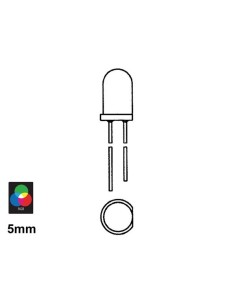 5mm LOW-COST LED GREEN DIFFUSED - 20mcd