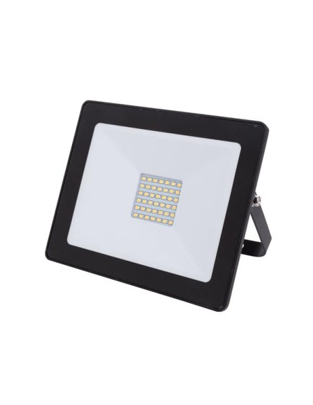 LED-SCHIJNWERPER VOOR BUITENSHUIS - 30 W, NEUTRAALWIT - ZWART