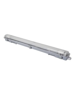 PLAFONNIER AVEC TUBE LED T8 - ÉTANCHE - 65.5 cm - BLANC...