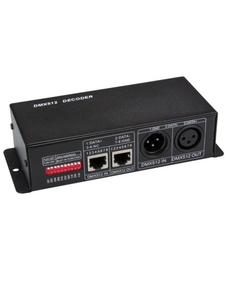 DMX CONTROLLER FOR LED STRIPS - 4 CHANNELS