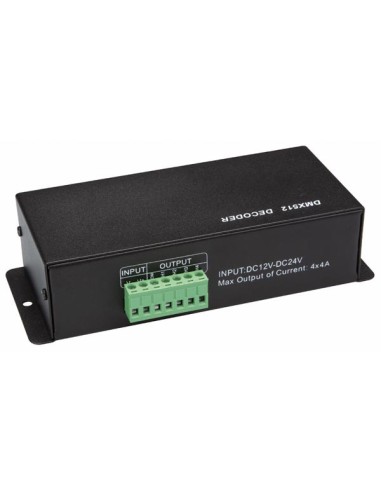 DMX CONTROLLER FOR LED STRIPS - 4 CHANNELS
