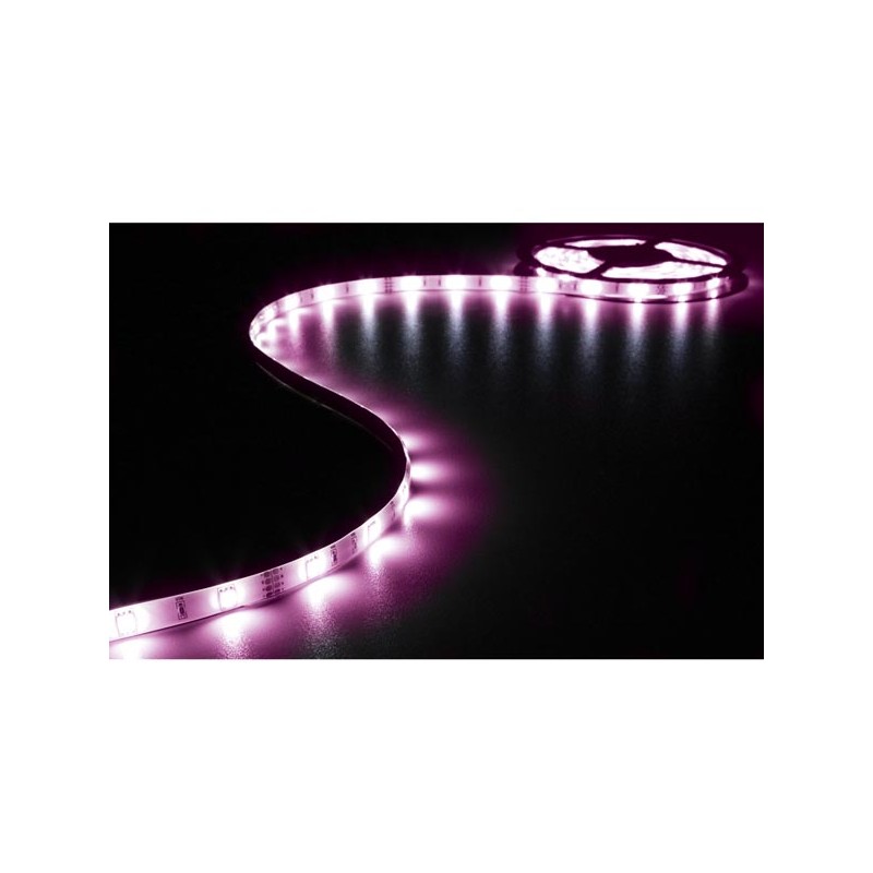 KIT MET FLEXIBELE LED-STRIP, CONTROLLER EN VOEDING - RGB - 90 LEDs - 3 m - 12 VDC
