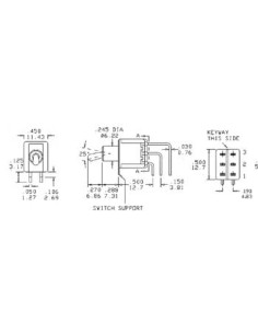 INVERSEUR BIPOLAIRE VERTICAL COUDE ON-ON 2