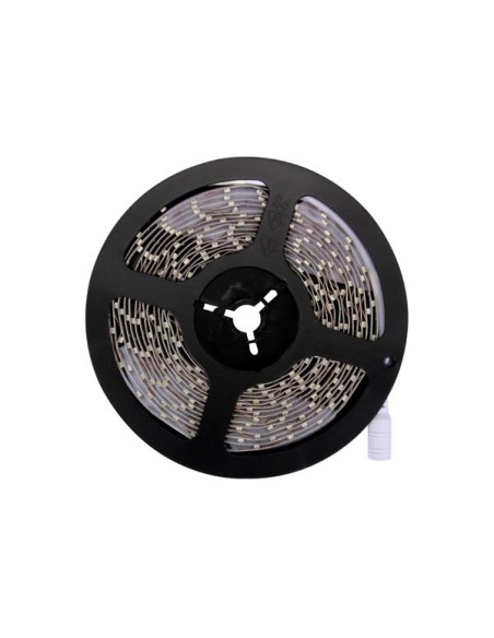 KIT WITH FLEXIBLE LED STRIP AND POWER SUPPLY - ULTRAVIOLET - 300 LEDs - 5 m - 12 VDC- NO COATING