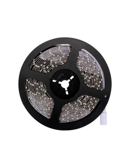 SET MIT FLEXIBLEM LED-STREIFEN UND NETZTEIL - KALTWEIß - 300 LEDs - 5 m - 12 VDC
