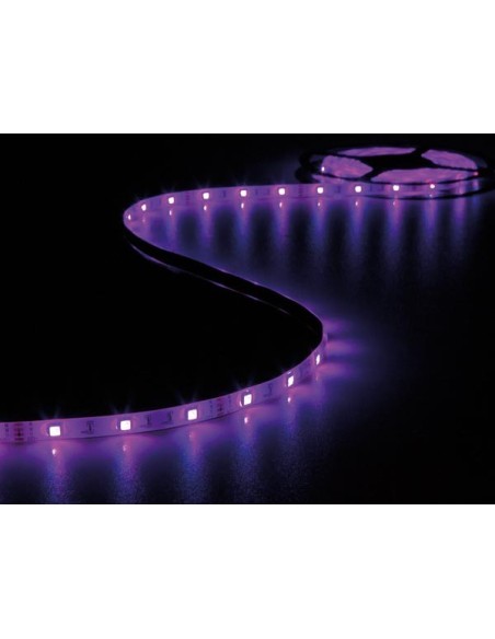 KIT MET FLEXIBELE LED-STRIP, CONTROLLER EN VOEDING - RGB - 150 LEDs - 5 m - 12 Vdc