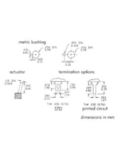 VERTICAL TOGGLE SWITCH 3-WAY SPDT ON-ON-ON 2