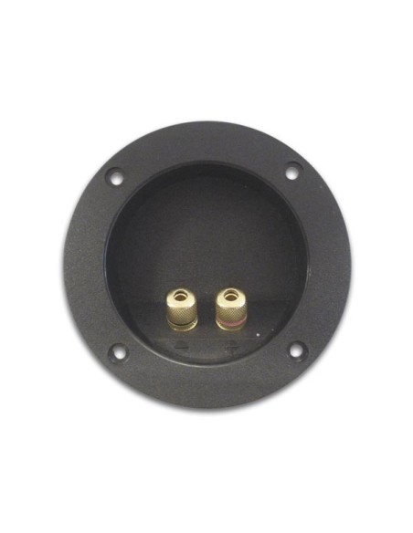 DOUBLE LOUDSPEAKER CONNECTION TERMINAL - ROUND - GOLD