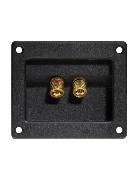 DOUBLE LOUDSPEAKER CONNECTION TERMINAL - SQUARE - GOLD