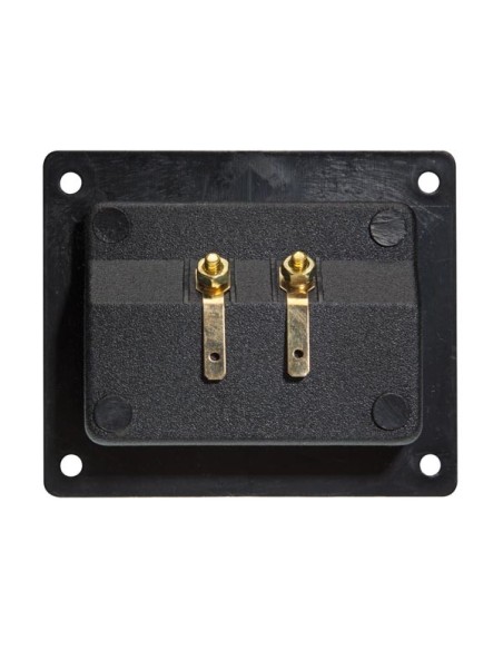 DOUBLE LOUDSPEAKER CONNECTION TERMINAL - SQUARE - GOLD