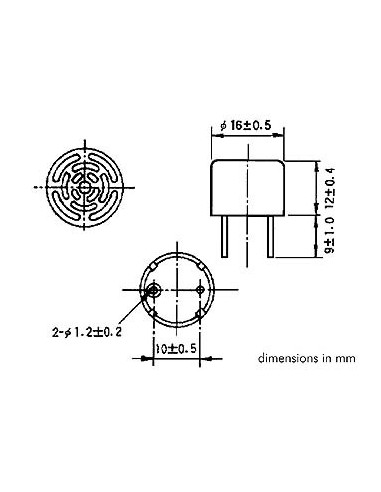 TRANSDUCTEUR ULTRASONIQUE - RECEPTEUR
