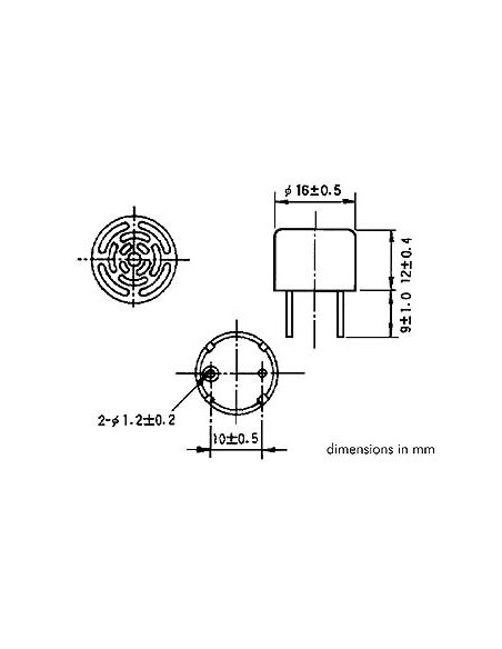 ULTRASONIC TRANSDUCER - RECEIVER
