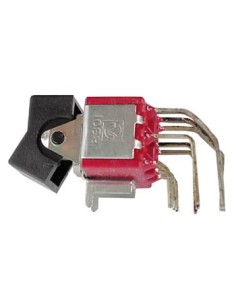 90° VERTICAL PCB ROCKER SWITCH 3PDT ON-OFF-ON