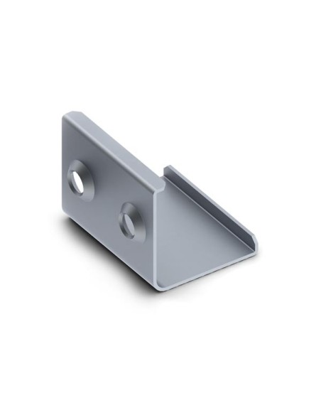 SUPPORT DE MONTAGE POUR PROFILÉ POUR RUBAN LED ALU-45 - ACIER À RESSORT - ARGENT