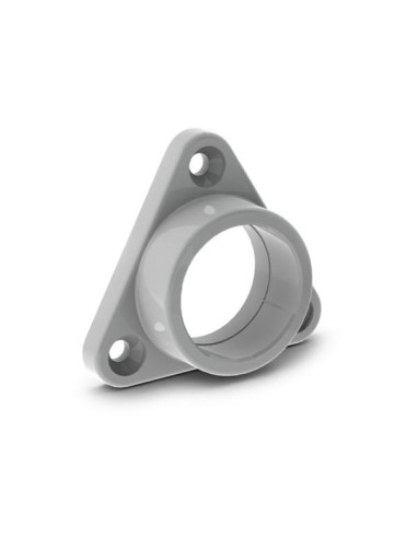 CLOSET INSTALLATION MOUNTING BRACKET FOR ALU-ROUND LED PROFILE, ANTI-BRAKE MATERIAL - GREY