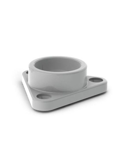 CLOSET INSTALLATION MOUNTING BRACKET FOR ALU-ROUND LED PROFILE, ANTI-BRAKE MATERIAL - GREY