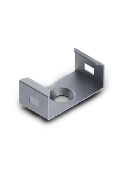 MONTAGEBEUGEL VOOR ALUMINIUMPROFIEL VOOR LEDSTRIP SLIMLINE BREEDTE 8 mm - VERENSTAAL - ZILVER