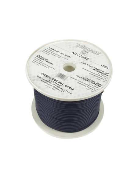 CÂBLE OFC STÉRÉO POUR MICROPHONE - BLEU