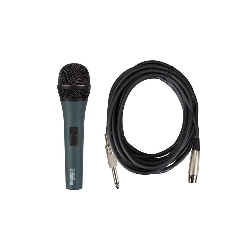 DYNAMIC MICROPHONE WITH CARRY CASE - BLACK